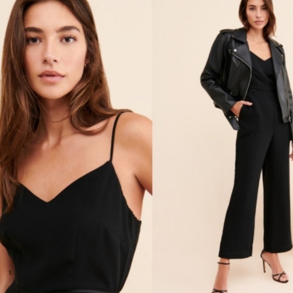 NWT Maeve x Anthropologie Magdalena Spaghetti Strap V-Neck High Rise Jumpsuit 6 - Picture 3 of 12